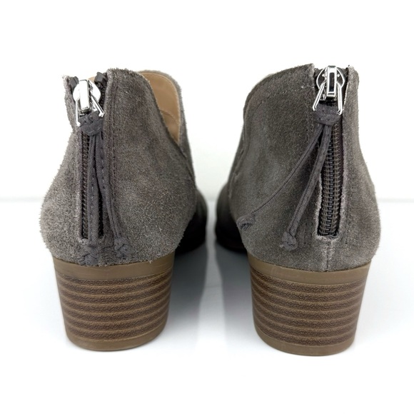 Kenneth Cole Reaction Women's Side Skip Suede Leather Ankle Bootie Gray Size 5.5 - Picture 8 of 11